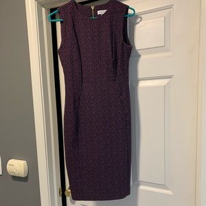 Calvin Klein Purple and Black Dress Size 2